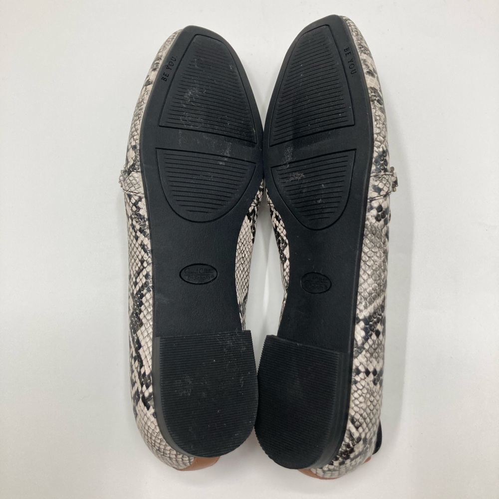 Dr. Scholl's Black and White Snake Print Loafers - Picture 9 of 11
